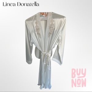 Linea Donatella women long robe with crystals, size S/M